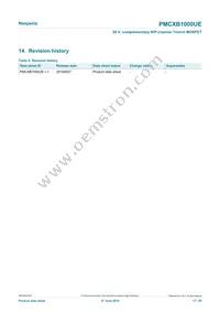 PMCXB1000UEZ Datasheet Page 17