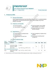 PMDPB70XP Datasheet Cover