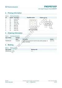 PMDPB70XP Datasheet Page 2