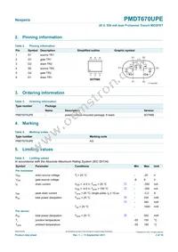 PMDT670UPE Datasheet Page 2