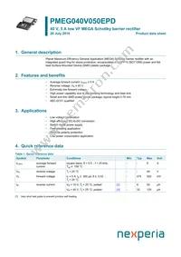 PMEG040V050EPDZ Datasheet Cover