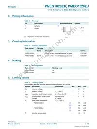 PMEG1020EJ Datasheet Page 2