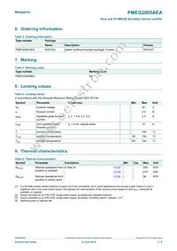 PMEG2005AEA/DG Datasheet Page 2