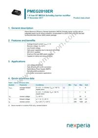 PMEG2010ER Datasheet Cover