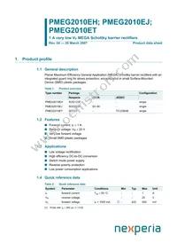 PMEG2010ET Datasheet Cover