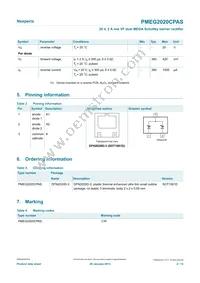 PMEG2020CPASX Datasheet Page 2