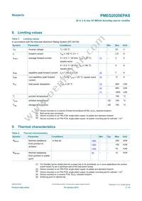 PMEG2020EPASX Datasheet Page 3
