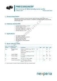 PMEG3002AESFYL Datasheet Cover