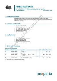 PMEG3005EGWX Datasheet Cover