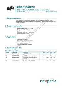 PMEG3005ESFYL Datasheet Cover