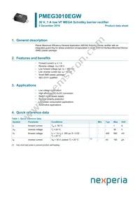 PMEG3010EGWX Datasheet Cover