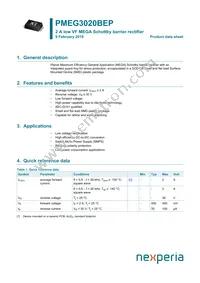 PMEG3020BEP Datasheet Cover