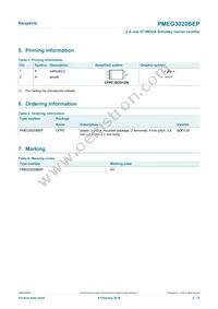 PMEG3020BEP Datasheet Page 2