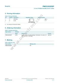 PMEG3020DEP Datasheet Page 2