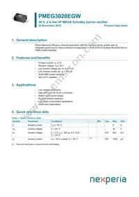 PMEG3020EGWX Datasheet Cover