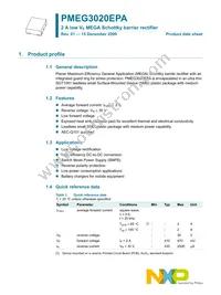 PMEG3020EPA Datasheet Page 2