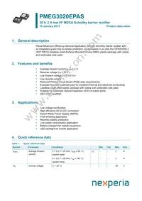 PMEG3020EPASX Datasheet Cover