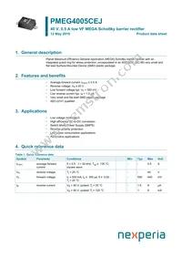 PMEG4005CEJX Datasheet Cover