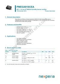 PMEG4010CEAX Datasheet Cover