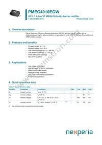 PMEG4010EGWJ Datasheet Cover