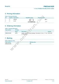 PMEG4010ER Datasheet Page 2