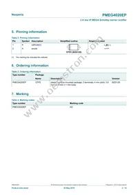 PMEG4020EP Datasheet Page 2