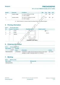 PMEG4020EPASX Datasheet Page 2