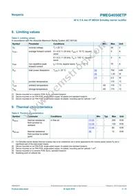 PMEG4050ETP Datasheet Page 3