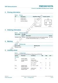 PMEG6010CPA Datasheet Page 3