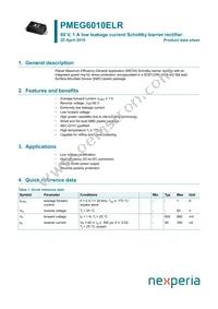 PMEG6010ELRX Datasheet Cover