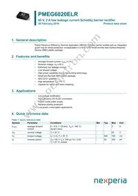 PMEG6020ELRX Datasheet Cover