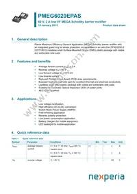 PMEG6020EPASX Datasheet Cover