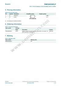 PMEG6030ELPX Datasheet Page 2