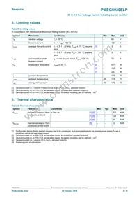 PMEG6030ELPX Datasheet Page 3