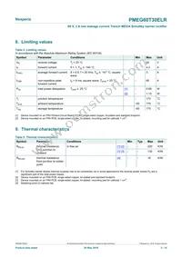 PMEG60T30ELRX Datasheet Page 3