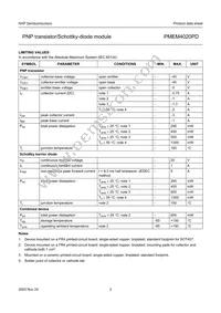 PMEM4020PD Datasheet Page 3