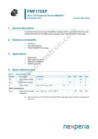 PMF170XP Datasheet Cover