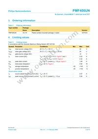 PMF400UN Datasheet Page 3