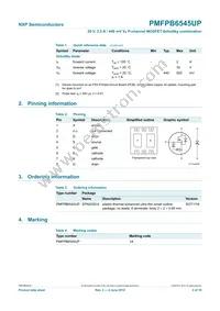 PMFPB6545UP Datasheet Page 3