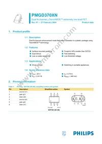 PMGD370XN Datasheet Page 2