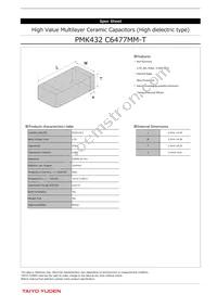 PMK432C6477MM-T Datasheet Cover