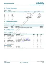 PMN38EN Datasheet Page 3