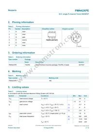 PMN42XPE Datasheet Page 2