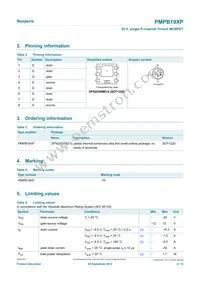 PMPB19XP Datasheet Page 2