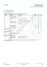 PMPB20XPEAX Datasheet Page 3