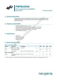 PMPB25ENEX Datasheet Cover