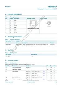 PMPB27EP Datasheet Page 2