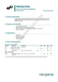 PMPB27EPAX Datasheet Cover