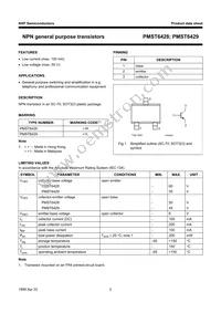 PMST6429 Datasheet Page 3