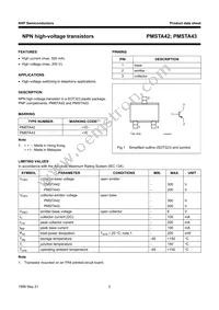 PMSTA42 Datasheet Page 3